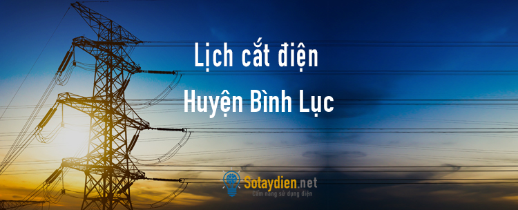 Lịch cắt điện tại Huyện Bình Lục